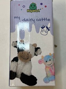 lot 68238 image: Hopearl Plush Dairy Cow Stuffed Animal - Retail $15