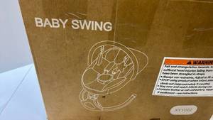 lot 68247 image: Electric Baby Swing - Black - Retail $45