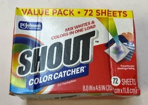 lot 68268 image: Shout Color Catcher 72-Sheet Value Pack - Retail $8