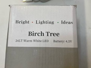 lot 68293 image: Bright Lighting Ideas LED Birch Tree Set - Retail $25