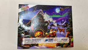 lot 68297 image: Christmas Winter Scene 500 Piece Puzzle - Retail $12