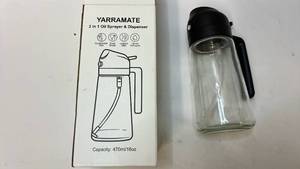 lot 68299 image: Yarramate 2-in-1 Oil Sprayer & Dispenser Set - Retail $15