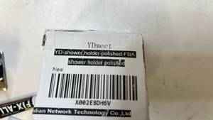 lot 68321 image: YDmeet Polished Shower Head Holder with Fix-All Adhesive - Retail $15