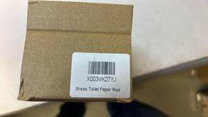 lot 68322 image: Brass Toilet Paper Rod - Oil Rubbed Bronze Finish - Retail $15