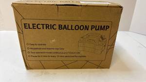 lot 68340 image: Electric Balloon Pump - Dual Nozzle - Retail $15