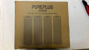 lot 68355 image: Pureplus CT010 Carbon Water Filter Set - Retail $35