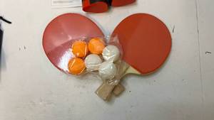 lot 68369 image: FBSPORT Portable Table Tennis Set - Retail $25
