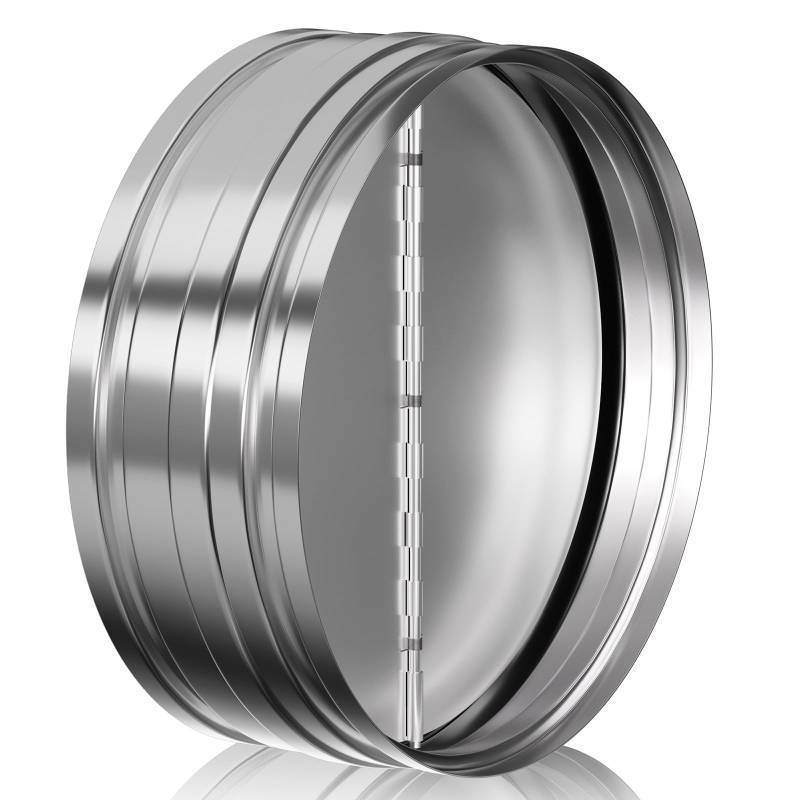 lot 24795 image: 10 Inch Duct Backdraft Damper, One-Way Airflow Ducting Insert Backflow Preventer Duct Draft Blocker, HVAC Inline Fan Vent - Retail $30