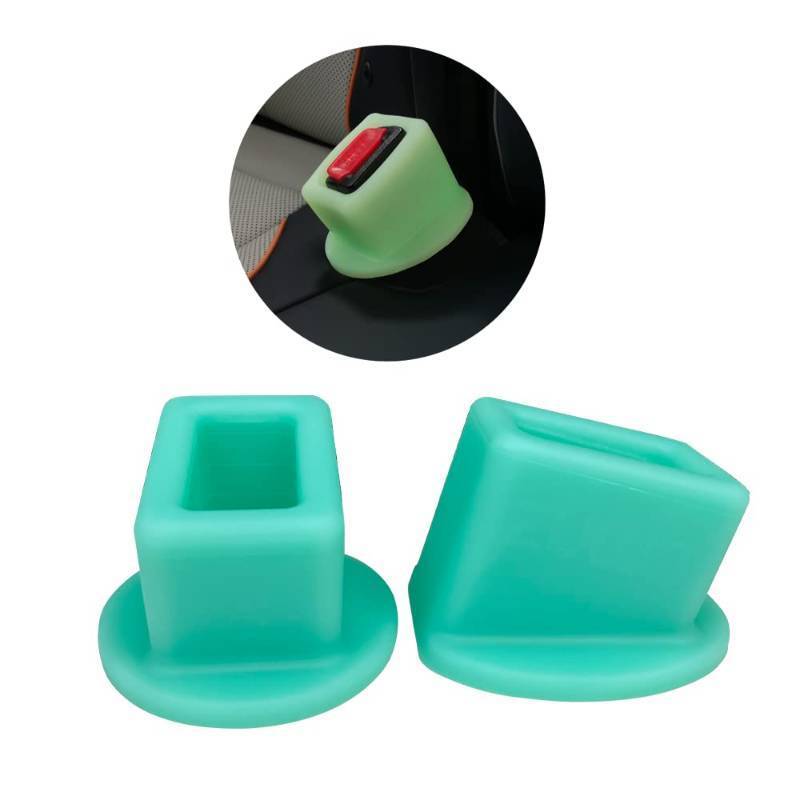 lot 24869 image: Seat Belt Buckle Holder Easy Access to The Buckles of Rear Seats - Plug The Seat Belt in with Only One Hand Friendly to Kids, and Passengers with Special Needs (Fluorescent x2) - Retail $20