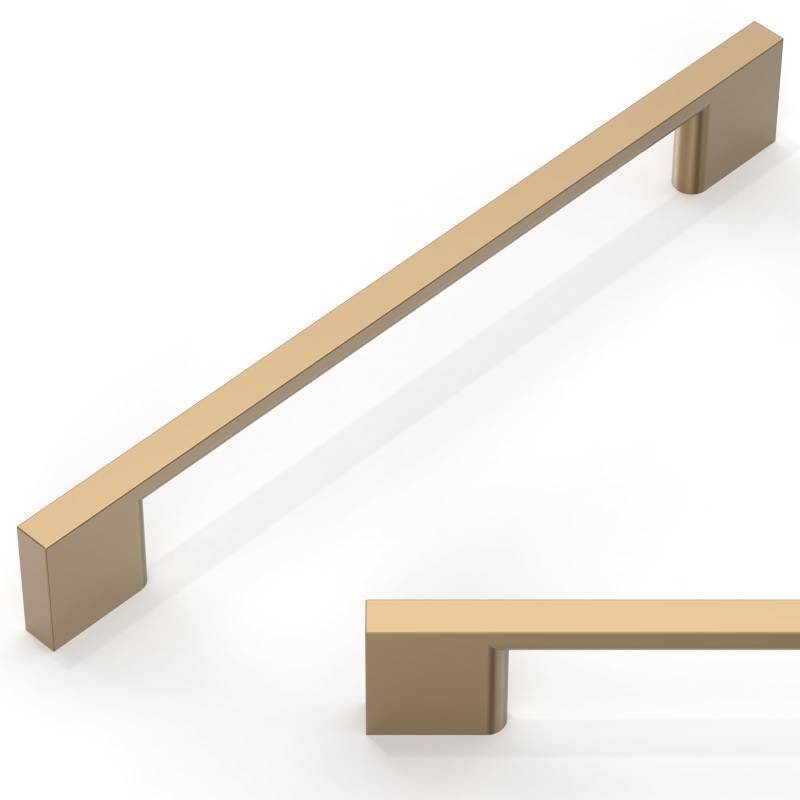 lot 34440 image: 10 Pack Champagne Bronze Cabinet Pulls 6.3 Inch(160mm) Kitchen Cabinet Handles Cabinet Hardware for Drawer Pulls - Retail $46