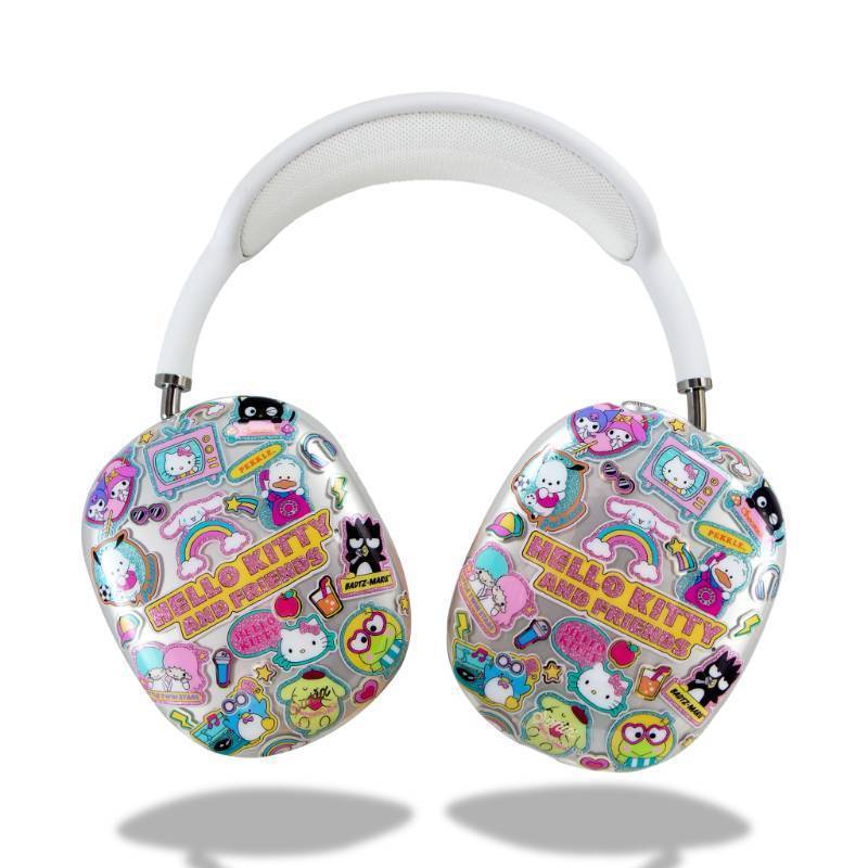 lot 34460 image: Sonix x Sanrio Protective Case Cover for AirPods Max Headphones  Clear TPU Cover Case  Hello Kitty & Friends Stickers - Retail $30