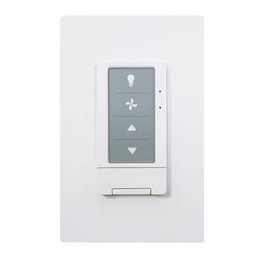 lot 61796 image: Universal Ceiling Fan Remote Control with Light Dimmer, 3 Speed Wall Switch, Compatible with Hunter 434MHz ReceiverRemote Only, Single Pole, Neutral Wire Needed (no Included Receiver) - Retail $27
