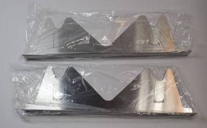 lot 61797 image: Stainless Steel Stove Gap Covers (2PCS), Stove Gap Filler, Stove Guard for Kitchen Oven Counter Side Gap, Range Trim Kit, Easy Clean and Heat Resistant, Adjustable Length 13.8 to 27.5 - Retail $20