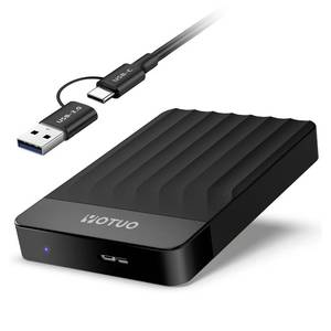 lot 61802 image: Portable External Hard Drive Storage Expansion Mobile HDD USB 3.0 USB-C for PC, Mac, Desktop, Laptop, PS4, Xbox One XS, Xbox 360, Office & Game (Black, 1TB) - Retail $63