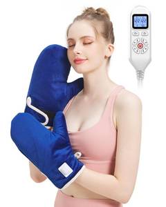 lot 61844 image: Heated Gloves for Arthritis Hands - Electric Heating Mittens 30s Fast Heat Therapy for Carpal Tunnel Pain Relief - Hand Heating Pad Treatment Wrist Fingers 10-90Min Auto Shut Off & 86-158 Temp - Retail $60