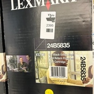 lot 2395 image: Lexmark 24B5835 Black Print Cartridge