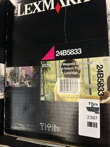 lot 2397 image: Lexmark 24B5833 High Yield Print Cartridge