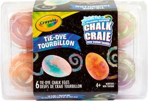 lot 375 image: Crayola, Tie-Dye Egg Chalk, 6 Count