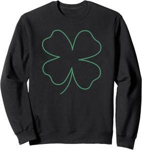 lot 379 image: Trendy St. Patricks Day Clover Outline Sweatshirt Size XL