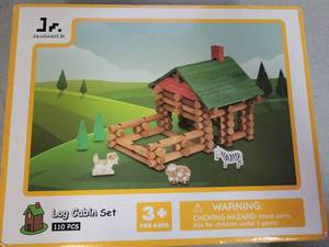 lot 272 image: SainSmart Jr. Wooden Log Cabin Building Set