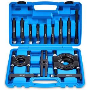 lot 282 image: KOOPOOL Bearing Puller and Splitter Kit, Separator and Puller Set, Pinion Bearing Puller and Wheel Removal Tool, 5 Ton Capacity Bearing Separator with 2���� and 3���� Bearing Separator Jaws, 14Pcs (Blue)