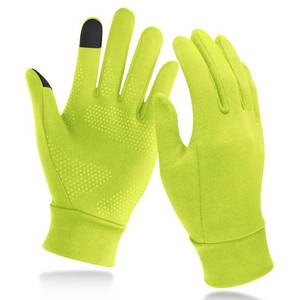 lot 284 image: Unigear Running Gloves, Touch Screen Anti-Slip Lightweight Gloves Liners for Cycling Biking Sporting Driving for Men Women (ChartreuseMedium)