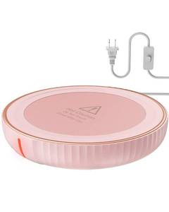 lot 290 image: HouseGem Large Candle Warmer Plate - Coffee Cup Mug Warmer for Desk, Candle Melter, Electric Mug Heater for Beverages, Milk & Tea, Coffee Accessories Ideal Gifts Keep Cup Warm (Pink)