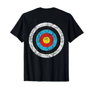 lot 312 image: (Print on Back) Funny Retro Archery Target Hunter T-Shirt Extra large
