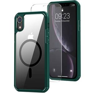 lot 317 image: ZZDZZ Magnetic Case Designed for iPhone XR Case Compatible with MagSafe with Screen Protector Anti Scratch Protective Phone Case (Green)