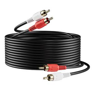 lot 327 image: Sjorks RCA Cable 50ft,2RCA Male to 2RCA Male,Audio Stereo Subwoofer Cable Hi-Fi Sound Auxiliary Audio Cord for Home Theater, HDTV, Amplifiers, Hi-Fi Systems,Speakers and etc