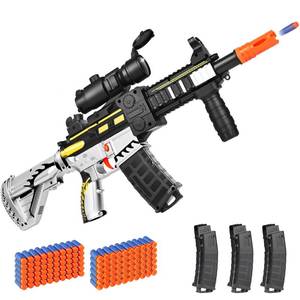 lot 336 image: Realistic Toy Foam Blaster Gun - Electric Sniper Rifle with Scope 3 Magazines, Automatic Dart Gun for Boy Ages 8-12 Years Old, Indoor Outdoor Gifts for Adult Kid Christmas Birthday Missing Darts