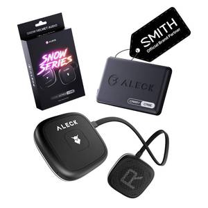 lot 338 image: ALECK Snow Series Core Wireless Bluetooth Speakers for Audio-Ready Ski & Snowboard Helmets, Glove Friendly Controls, Hands-Free Mic