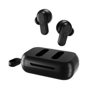 lot 339 image: Skullcandy Dime 2 Wireless Earbuds, Bluetooth Headphones, Noise Isolating Fit, Up to 12 Hours Battery, Microphone for iPhone Android, Easy Carry with Integrated Lanyard - True Black