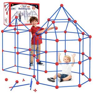 lot 353 image: VICHTOP 150Pcs Fort Building Kit for Kids 4-8-12, Construction STEM Building Toys, Christmas & Birthday Gifts for Boys & Girls Age 4 5 6 7 8 Years Old