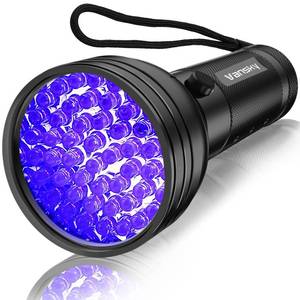 lot 355 image: Vansky UV Flashlight Black Light, 51 LED Blacklight Pet Urine Detector for DogCat Urine, Dry Stains, Bed Bug, Resin Curing, Scorpions Finder