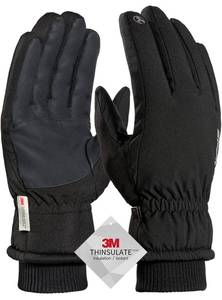 lot 371 image: TRENDOUX Winter Gloves for Men, Water Resistance Women 3M Thinsulate, Outdoor Skiing Hiking Touchscreen, Windproof Cuff, Thick Thermal Wicking Insert, Snowboard Snow Running (Black L)