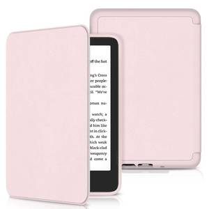 lot 381 image: Case for All-New 6 inch Kindle (11th Generation, 20242022 Release), Sanyetral Slim PU Leather Cover with Magnetic TPU Back and Auto SleepWake, Not for TCL Remarkable Kobo -Light Pink