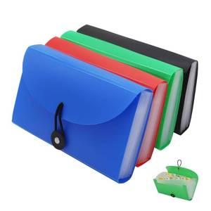 lot 396 image: SEEKIND Expanding File Folders 4 Pack, 7.1 4.2 Receipt Organizer Folder Accordion Folder Document with 13 Pocket for Office,Cards,Tickets-Water Resistant