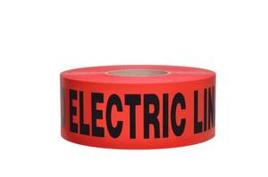 lot 397 image: Swanson Tool Co BTND3100RBEL4 2 inch by 1000 Foot 4 MIL Non-Detectable Safety Tape Caution Buried Electric Line Below Red withBlack Print
