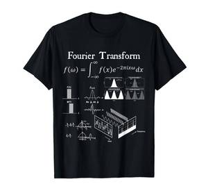 lot 402 image: Fourier Transform Signal Science Math Teacher Nerdy Gift T-Shirt size Med