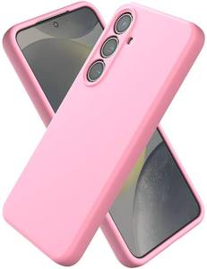 lot 431 image: CUZMIGO Silicone Case for Samsung Galaxy S25 Plus, Soft Slim Liquid Silicone Phone Case with Anti-Scratch Microfiber Lining, Camera Cover Protection with Cute Color Variety, Chalk Pink