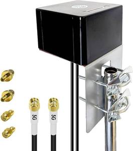 lot 439 image: Maswell 4G LTE 5G Antenna 2X2 MIMO Outdoor, Up to 6dBi, Cross Polarized 600-8000MHz Cellular Omni External Antenna for Routers & Gateways for T-Mobile Verizon AT&T, SMA-Male & TS9 & RP-SMA