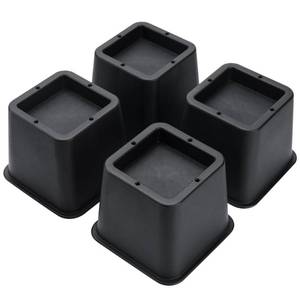 lot 443 image: BTSD-home Bed Risers 3 Inch Heavy Duty 4 Pack, Under Bed Storage Furniture Risers for Bed Sofa Chair Table Desk Legs, 2000 lbs, Up to 2000 lbs