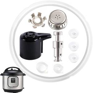 lot 444 image: Replacement Parts for Instant Pot DuoDuo Plus 5&6QT, 10Pcs Set with Steam Release Valve, Sealing Ring, Float Valve replacement for Instant Pot, lid replacement for Instantpot IP-DUO50 IP-DUO60