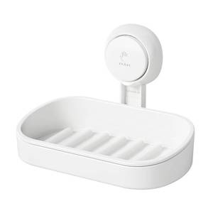 lot 449 image: LEVERLOC Soap Dish Holder for Shower Suction Cup Wall Mounted Self Draining NO-Drilling Removable Bar Soap Sponge Holder for Bathroom Bathtub Kitchen Sink Waterproof Strong Vacuum Suction Adhesion