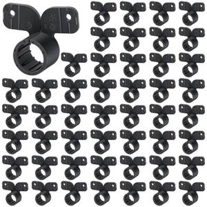 lot 461 image: Briwooody 25 Pack 12 Inch Pex Suspension Pipe Clamps Tubing Supports for Pex, Copper, Cpvc Pipe, Butterfly Style(Black)