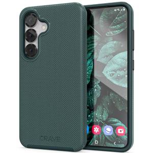 lot 465 image: Crave Compatible with Samsung Galaxy S25 Case, Shockproof Protection Dual Layer Case for Samsung Galaxy S25 (6.2 inch) - Forest Green