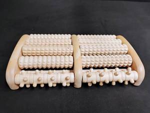 lot 1632 image: Wooden Foot Massage Roller Set