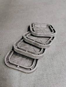 lot 1650 image: Set of 4 Square Furniture Floor Protectors