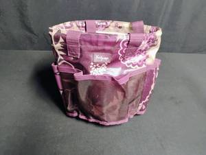 Thirty-One Purple Floral Storage Basket